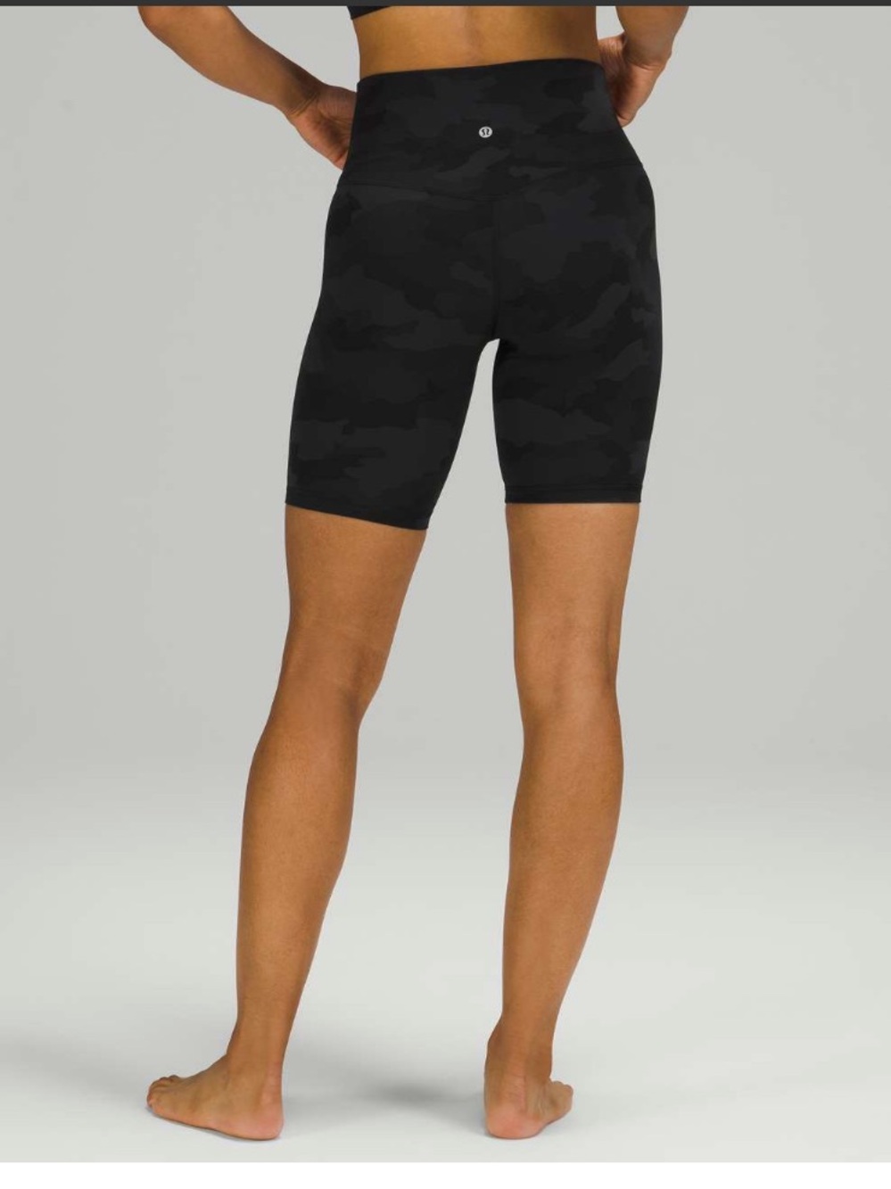 LULULEMON ALIGN SHORT 8” HERITAGE 365 CAMO GREY